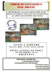 Volantino ginnastica